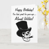 ハッピーバースデー!君は生き生きと見える! カード (黄色い花)