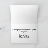 ハッピーバースデー | 夕べに カード (内部)