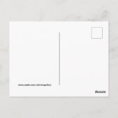 ハッピーバースデー 多言語 レインボーストライプ ポストカード (裏面)