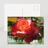 ハッピーバースデー 夢が叶う ローズ #2 ポストカード (正面/裏面)