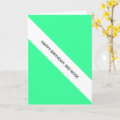 ハッピーバースデー、大きい鼻 カード (黄色い花)