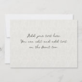 ハッピーバースデー!大きなピンクの花が美しい (裏面)