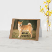 ハッピーバースデー***夫*** カード (黄色い花)