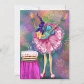 ハッピーバースデー – 女吹の子のアウトキャンドル – おもしろい (正面)