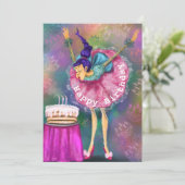 ハッピーバースデー – 女吹の子のアウトキャンドル – おもしろい (スタンド正面)