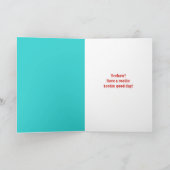 ハッピーバースデー、女性のカーボーイカスタムメッセージ カード (内部)