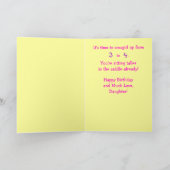 ハッピーバースデー、女性のカーボーイ カード (内部)