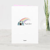 ハッピーバースデー、女性のカーボーイ カード (裏面)