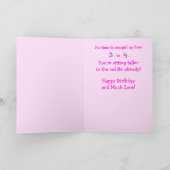 ハッピーバースデー、女性のカーボーイ カード (内部)