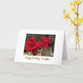 ハッピーバースデー、娘 カード (黄色い花)