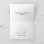 ハッピーバースデー – 娘/紫の花 カード (内部)