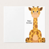 ハッピーバースデー – 子供のカード (外部フラット)