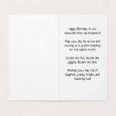 ハッピーバースデー – 子供のカード (内部フラット)