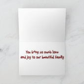 ハッピーバースデー***孫***誕生日カード シーズンカード (内部)