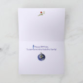 ハッピーバースデー:家族が好感じきな人に。 カード (内部)