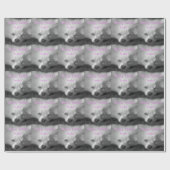 ハッピーバースデー、居眠りしているポメラニア犬の子犬 ラッピングペーパー (フラット)