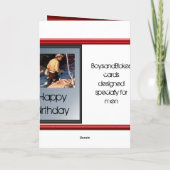 ハッピーバースデー – 川でフライフィッシング カード (裏面)