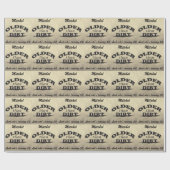 ハッピーバースデー(年齢か名前を変えて下さい) ラッピングペーパー (フラット)