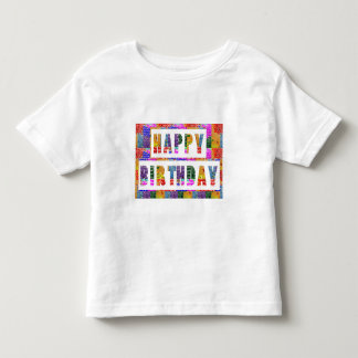 ハッピーバースデー: 幼児の素晴らしいジャージーのTシャツ トドラーTシャツ