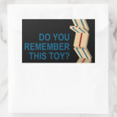 ハッピーバースデー(引き裂かれた紙) 長方形シール (バッグ)