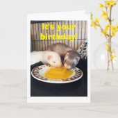 ハッピーバースデー-得我々の目的に沿った カード (黄色い花)