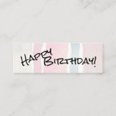 ハッピーバースデー/心よりのお悔やみ スキニー名刺 (裏面)