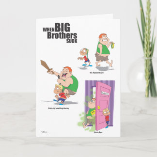 ハッピーバースデー(急な動き)の兄弟 カード