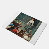 ハッピーバースデー、恋しく思ジョーンズバイノーマンロックウェル ドアマット (アングル)