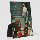 ハッピーバースデー、恋しく思ジョーンズバイノーマンロックウェル フォトプラーク (側面)