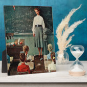 ハッピーバースデー、恋しく思ジョーンズバイノーマンロックウェル フォトプラーク (側面)