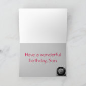 ハッピーバースデー、息子 カード (内部)