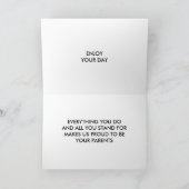 「ハッピーバースデー、息子」(ビーチのサーフィン) カード (内部)