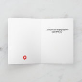 ハッピーバースデー – 我々は戻る全ての方法 サンキューカード (内部)