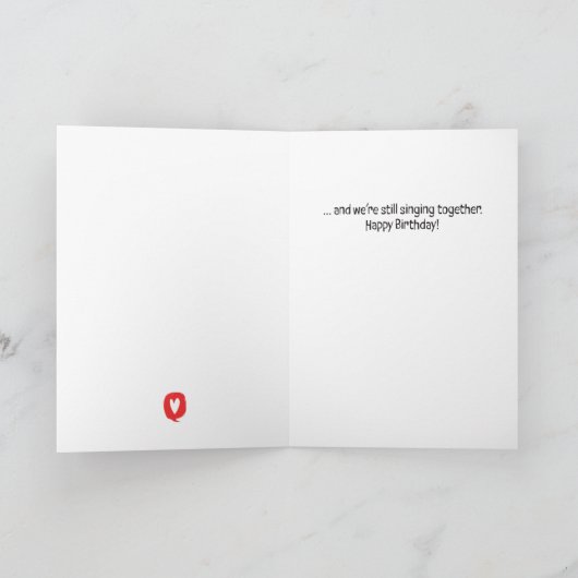 ハッピーバースデー – 我々は戻る全ての方法 サンキューカード (内部)