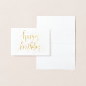 ハッピーバースデー、手は金ゴールドの失敗カードに文字を入れました 箔カード (ディスプレー)