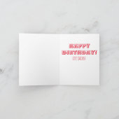 ハッピーバースデー、拍手モンキー玩具。 カード (内部)