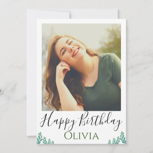 ハッピーバースデー 招待状 (正面)