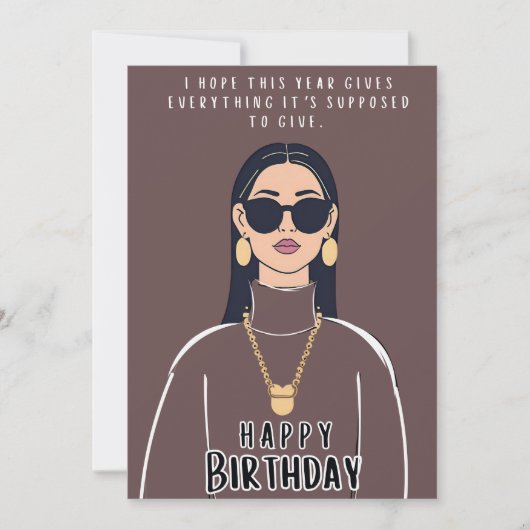 ハッピーバースデー 招待状 (正面)