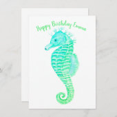 ハッピーバースデー 招待状 (正面/裏面)