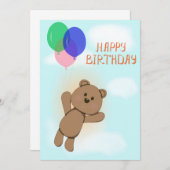 ハッピーバースデー 招待状 (正面/裏面)