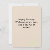 ハッピーバースデー! 招待状 (裏面)