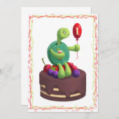 ハッピーバースデー! 招待状 (正面/裏面)