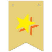 ハッピーバースデー☆数々の色の古い金ゴールド色 バンティングフラッグ (第1の旗)