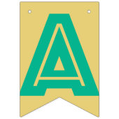 ハッピーバースデー☆数々の色の古い金ゴールド色 バンティングフラッグ (第3の旗)