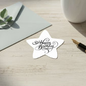 ハッピーバースデー 星シール