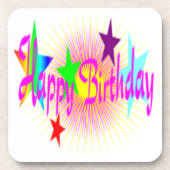 "ハッピーバースデー"星 コースター (正面)