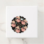 ハッピーバースデー-春ピーチフラワーズガーデン フェイバータグ (インサイチュ)