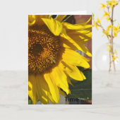 ハッピーバースデー........時間…........ カード (黄色い花)