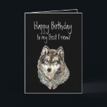 ハッピーバースデー、最高のFriend Wolf、Wolves Card カード<br><div class="desc">ウォー素晴らしブ最高のや動物を愛し、ウォーやウォーの動物アートと友情の引用文を持つ友だち感動的の画像</div>
