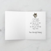 ハッピーバースデー、最高のFriend Wolf、Wolves Card カード (内部)